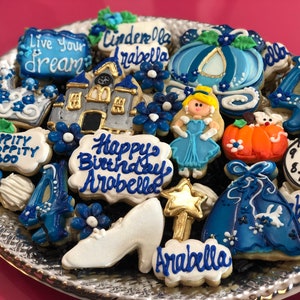 Cinderella princess birthday Cookies for a Tray image 2