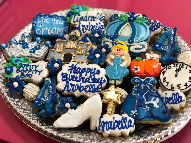 Cinderella princess birthday Cookies for a Tray image 2