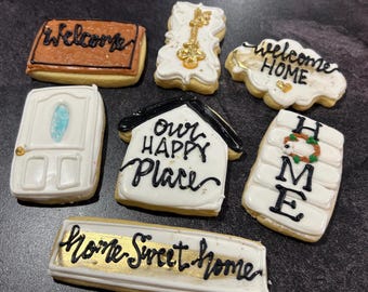 Housewarming Sugar Cookies: Realtor Closing Gift, New Home Celebration Treats