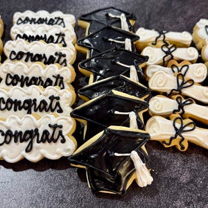Graduation Sugar Cookies - Grad Party Favors - Grad Party Sweets