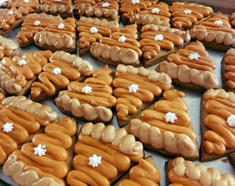 Fall/Thanksgiving Pumpkin Pie Spiced Sugar cookies by the dozen