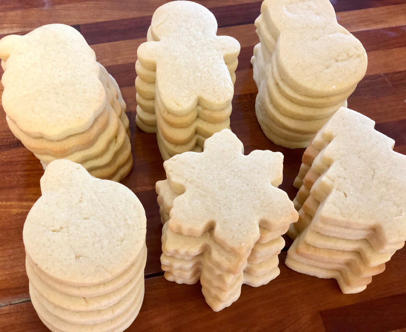 Undecorated Christmas Sugar Cookies 3 Dozen Etsy