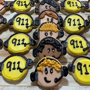 911 Dispatcher Sugar Cookies Telecommunitcations Week image 3
