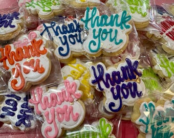 Thank You Sugar Cookies by the dozen