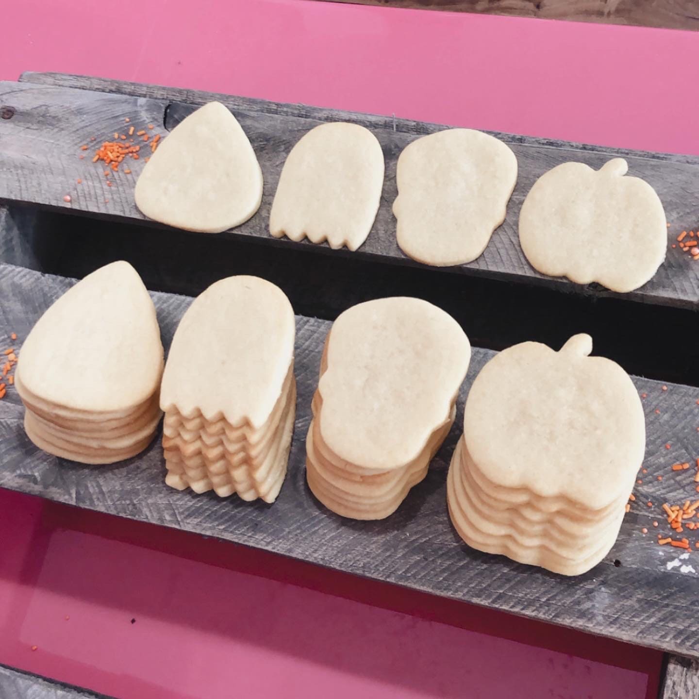 Undecorated Halloween Sugar Cookies 3 Dozen Etsy