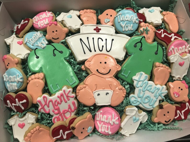 Thank You NICU Nurse Sugar Cookies LARGE Etsy