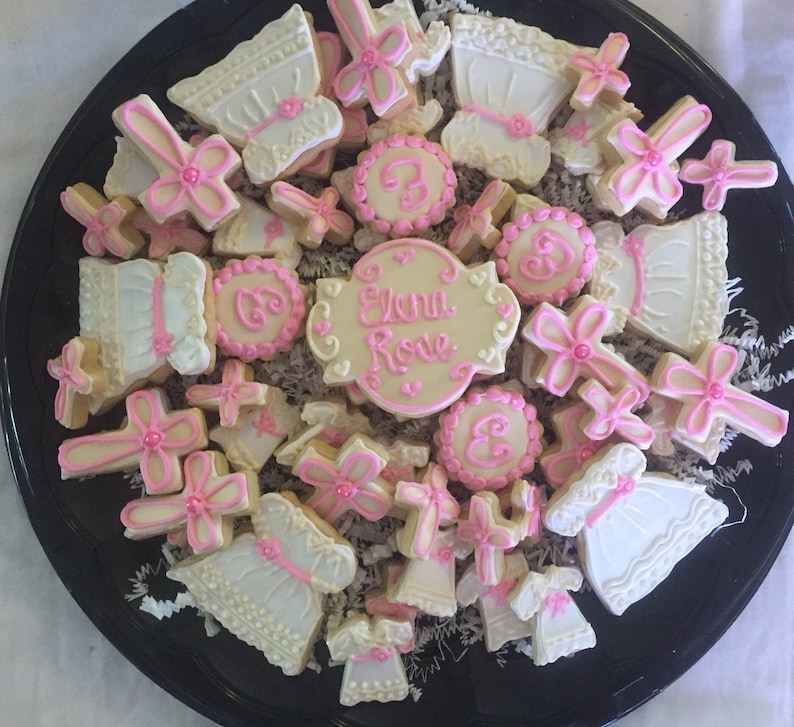 Baptism/christening Cookies for Tray Etsy