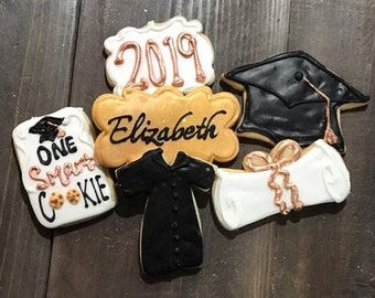 Large Graduation Sugar Cookies - 12 individually wrapped- Grad Party Favors 2023