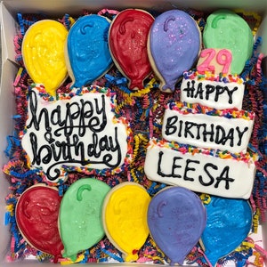 Happy Birthday Sugar Cookies Gift Box