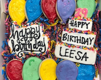 Happy Birthday Sugar Cookies Gift Box