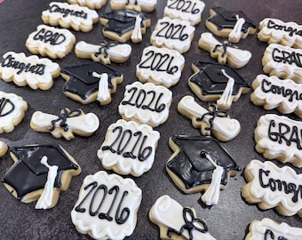 Graduation Sugar Cookies Grad Party Favors Class of 2026 Graduation Party Cookies Congrats Grad Cookies Individually Wrapped Party Favors
