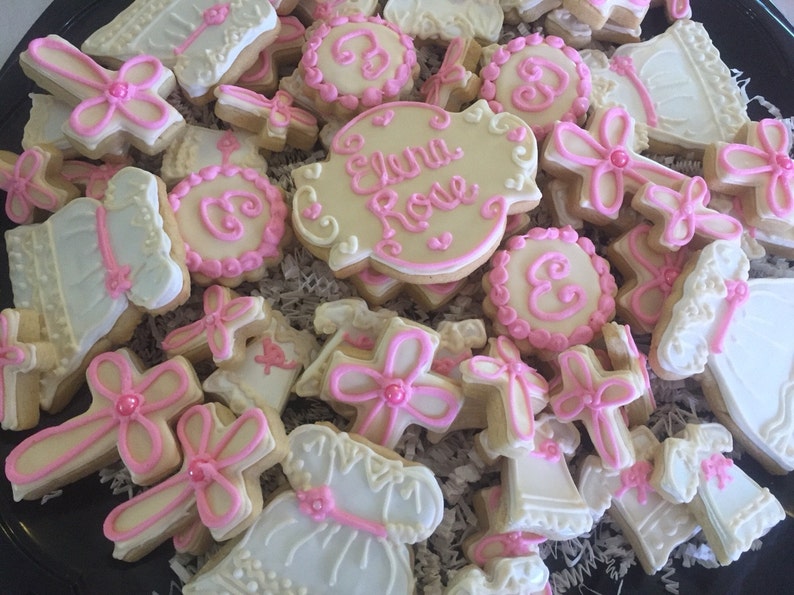 Baptism/christening Cookies for Tray Etsy