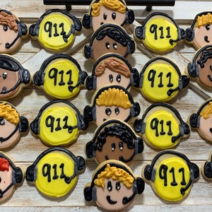 911 Dispatcher Sugar Cookies Telecommunitcations Week image 2