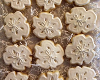 Sand Dollar Wedding Favor Sugar Cookies