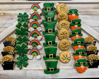 Saint Patrick’s Day Sugar Cookies individually wrapped by the dozen