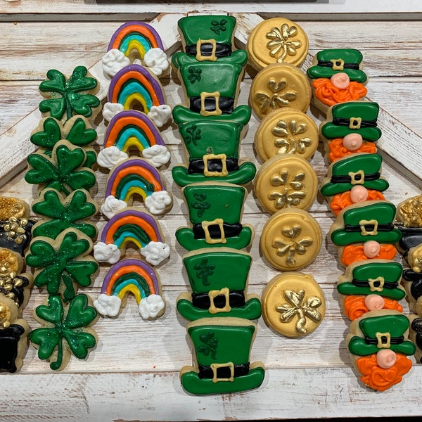 Saint Patrick’s Day Sugar Cookies individually wrapped by the dozen