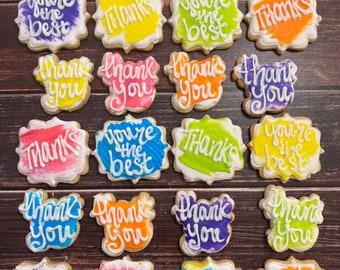 Thank You Sugar Cookies by the dozen