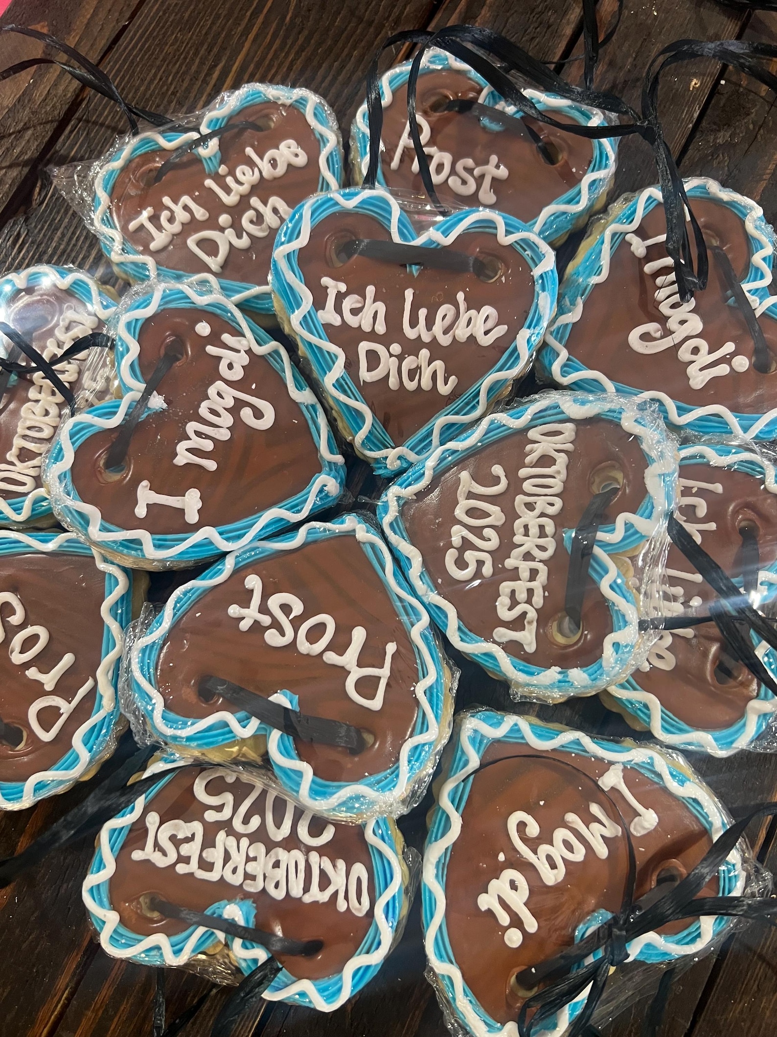 Oktoberfest necklace sugar cookie favors