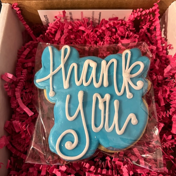 Thank You  Cookie shipped with gift note