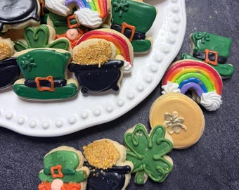 Saint Patrick’s Day Sugar Cookies individually wrapped by the dozen