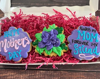 Mothers Day Cookie Box - Mother's Day Gift- Mothers Day Gift - Friend Mom- Best Mom