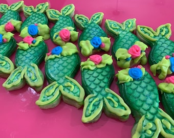 Mermaid Tail Sugar Cookie Party Favors