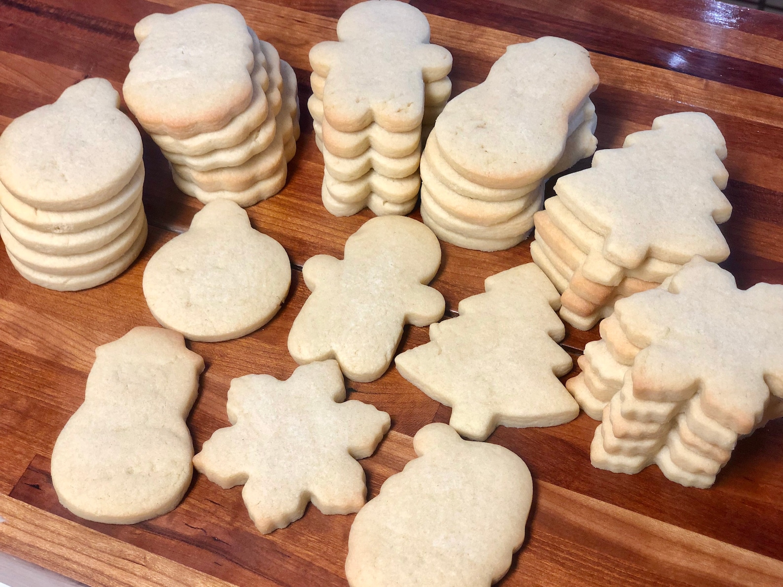 Undecorated Christmas Sugar Cookies 3 Dozen Etsy