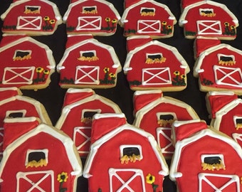 Barn Farm Sugar Cookie Party Favors large