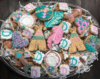 Boho Cookies for tray