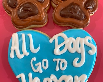 Pet- Dog or Cat loss - sympathy/condolences cookie gift box.