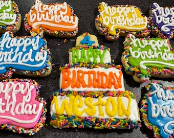 Birthday cookies