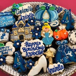 Cinderella princess birthday Cookies for a Tray image 3