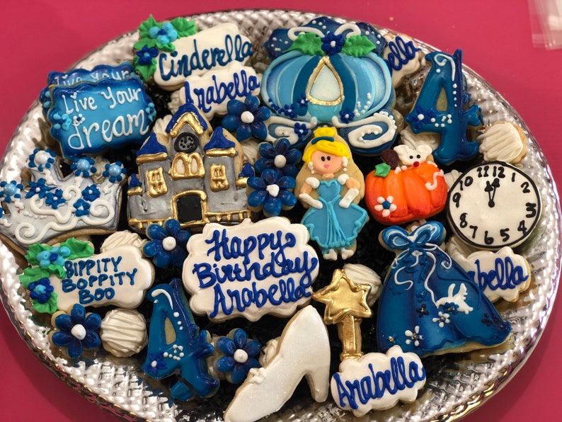 Cinderella princess birthday Cookies for a Tray image 3