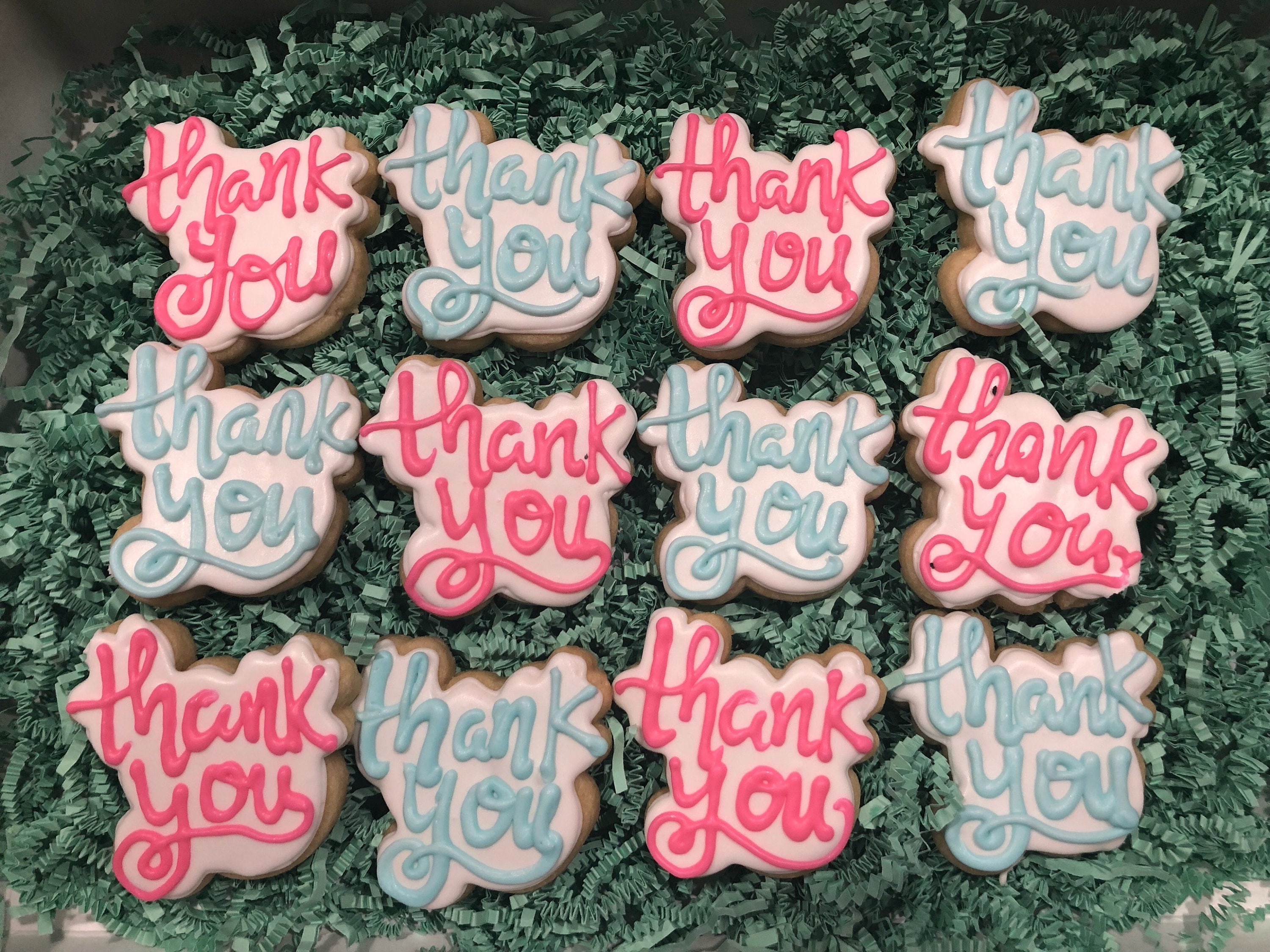 Thank You Sugar Cookies by the Dozen Etsy