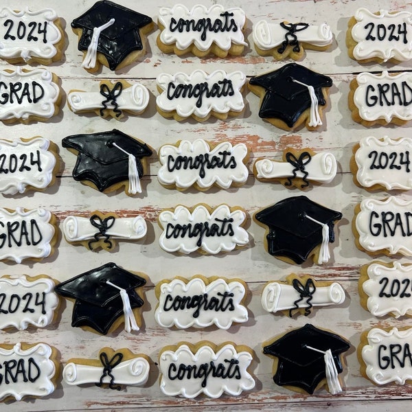 Graduation Sugar Cookies - Grad Party Favors - Grad Party Sweets