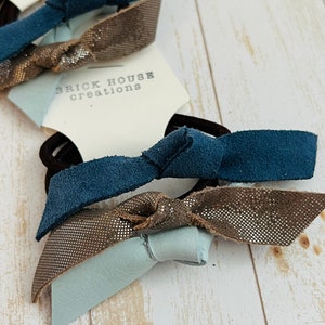 3 pack Leather Hair Ties