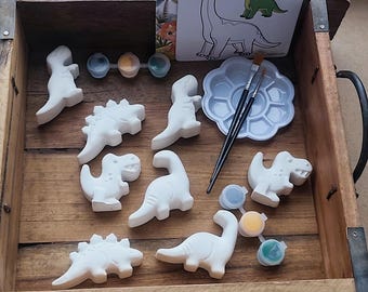 Creatieve kunstsets voor kinderen! 3D-schilderen! Set nr. 4: Dinosaurussen (met magneten)