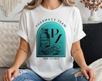 Pharmacy Team T-Shirt, Vintage RX Design, Pharmacist Gift