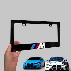 Licence Plate Cover M Logo License Plate Frame – 2-Pack For BMW X1-X7, 1-7, M1-M4 Models Car License Plate Holder - Foto 6