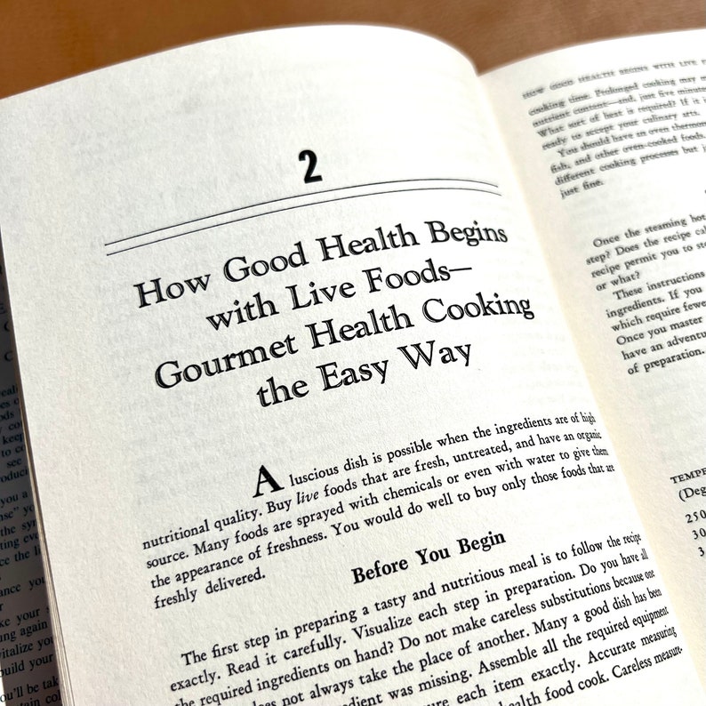 Vintage 60s Hardcover CookbookCarlson Wades Gourmet Health Foods Cookbook image 5
