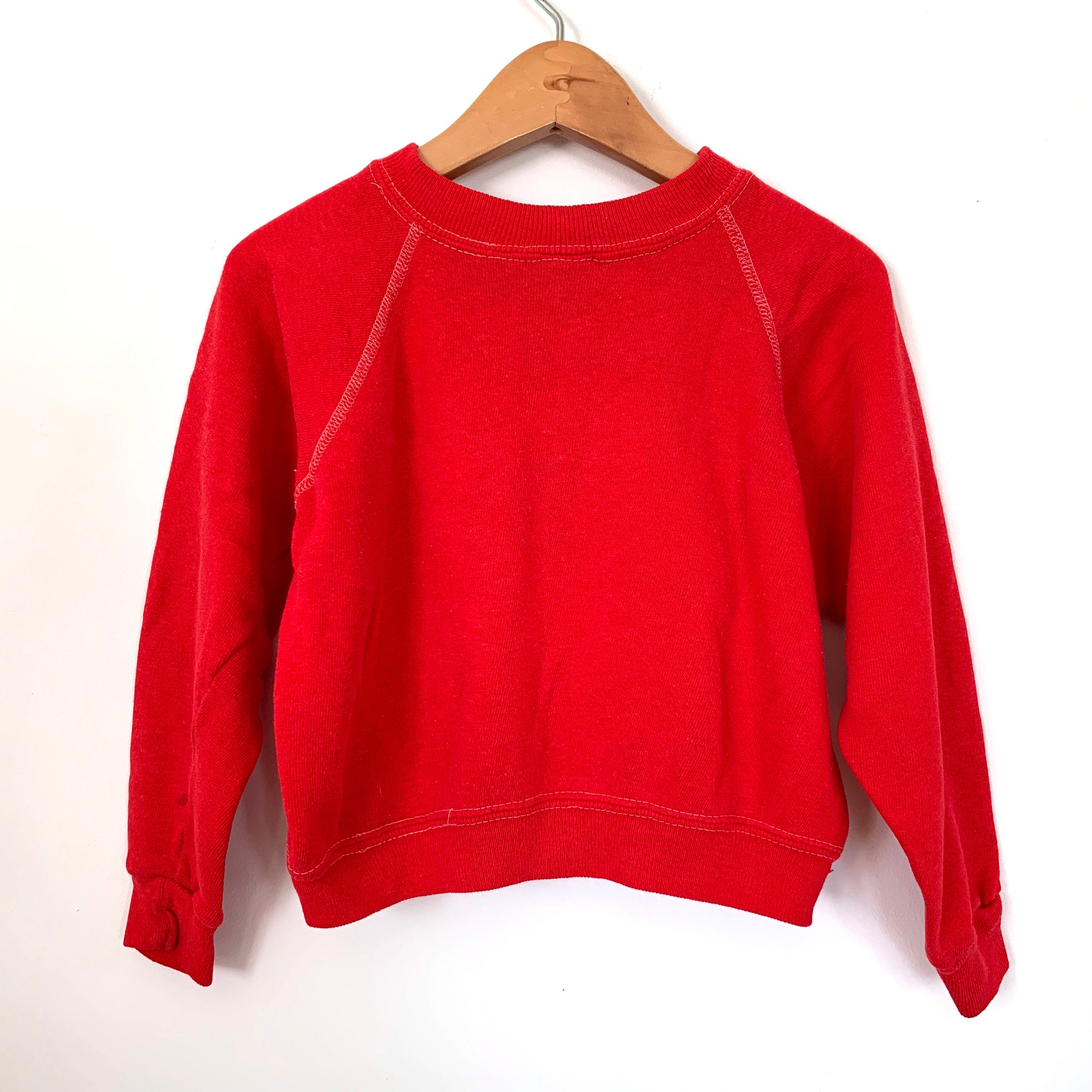 Vintage Kids Teddy Bear Sweatshirt Red Sportswear Tag Size - Etsy UK