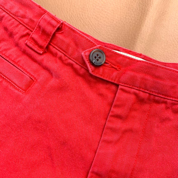 Womens Red Chinos Shorts—Vintage 90s The Limited—Size… Gem
