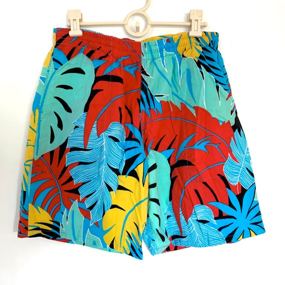 Vintage 90s Womens Woolrich Shorts, Colorful Trop… - image 1