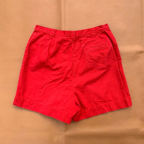 Womens Red Chinos Shorts—Vintage 90s The Limited—Size… Gem