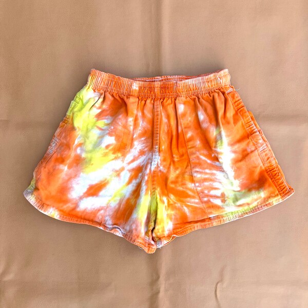 Yellow Tie Dye Men's Shorts
