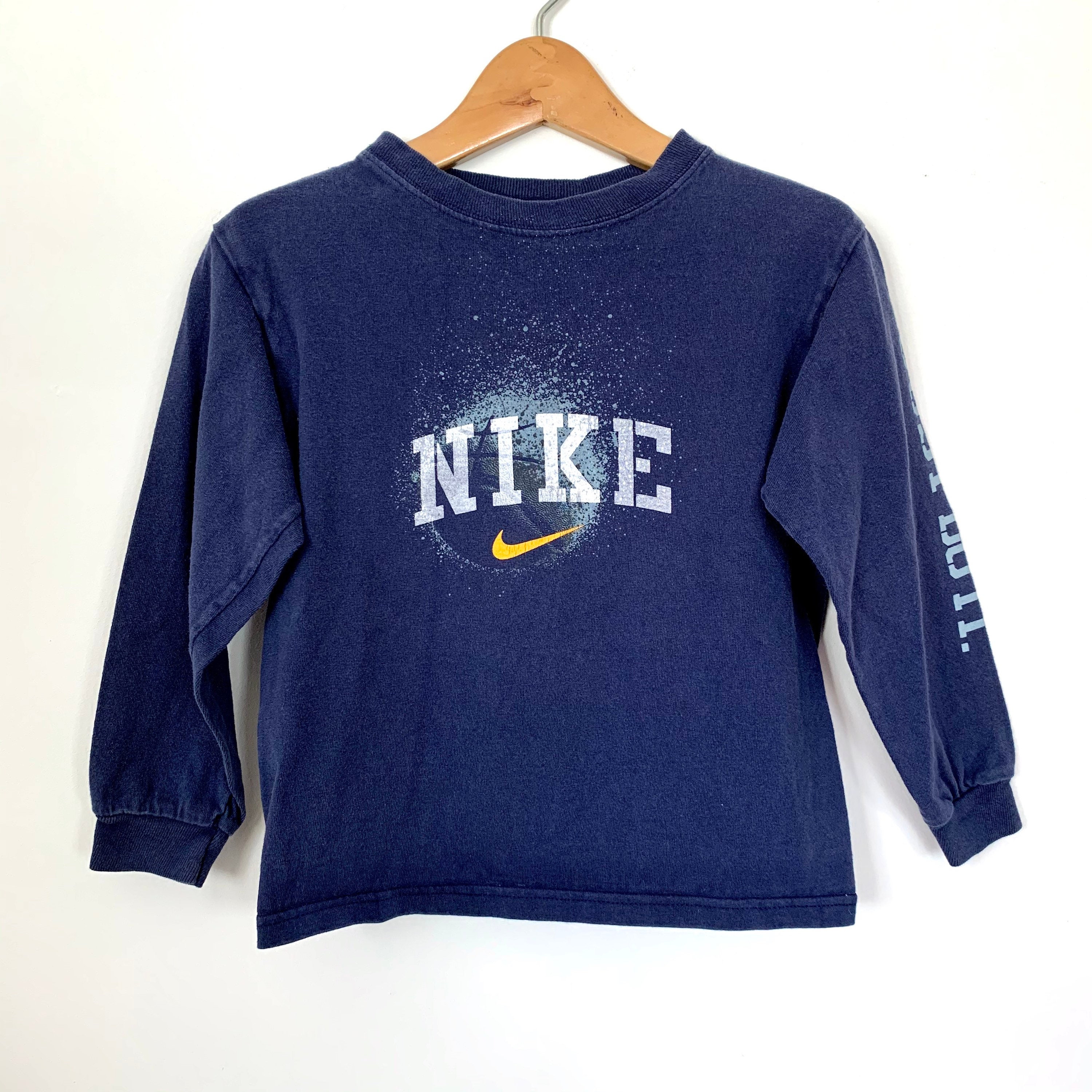 Vintage Kids Nike Basketball Long Sleeve T shirt Nike Logo Wear Size 3T Etsy