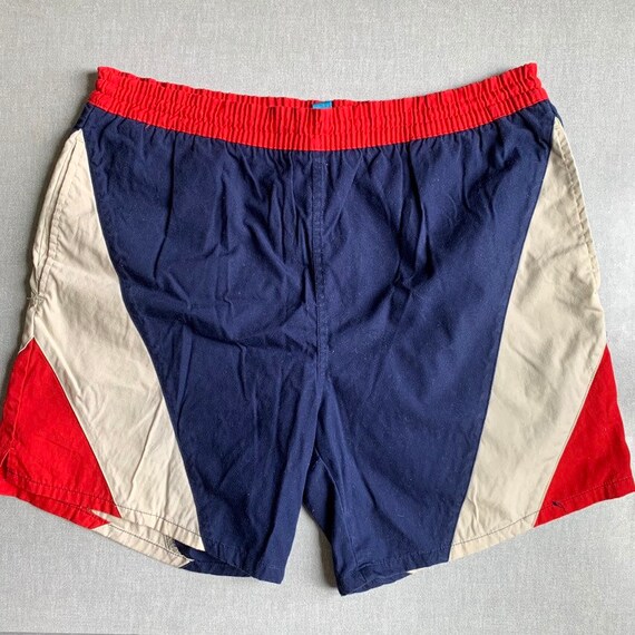 red white and blue mens bathing suit