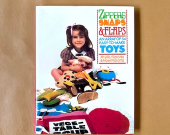 Vintage 1980s Toy Craft Book – Zippers, Snaps & Flaps
