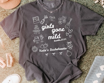 Camiseta de despedida de soltera "Girls Gone Mild", camiseta para el equipo de la novia