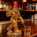 Funny Bigfoot Whiskey Bottle - Sasquatch's Secret Stash Decanter- A Funny Gift